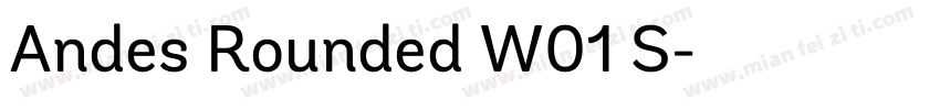 Andes Rounded W01 S字体转换